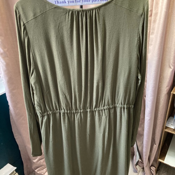 J. Crew mercantile olive dress size 14 - Picture 2 of 5